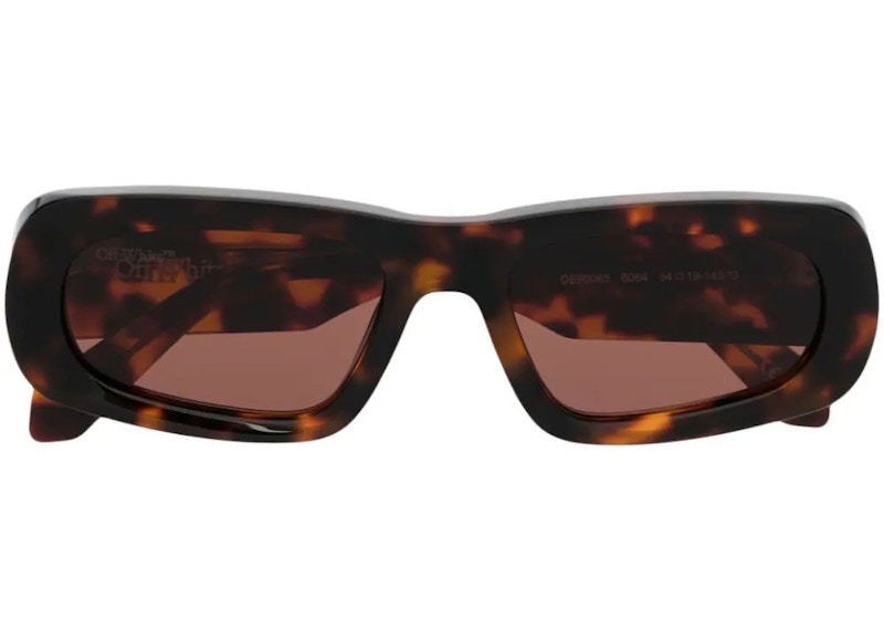 OFF-WHITE Austin Sunglasses Havana/Brown (OERI065S23PLA0016064)