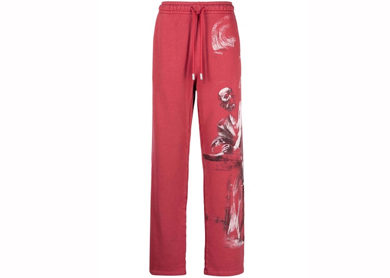 OFF-WHITE BW S.Matthew Sweatpants Rio Red