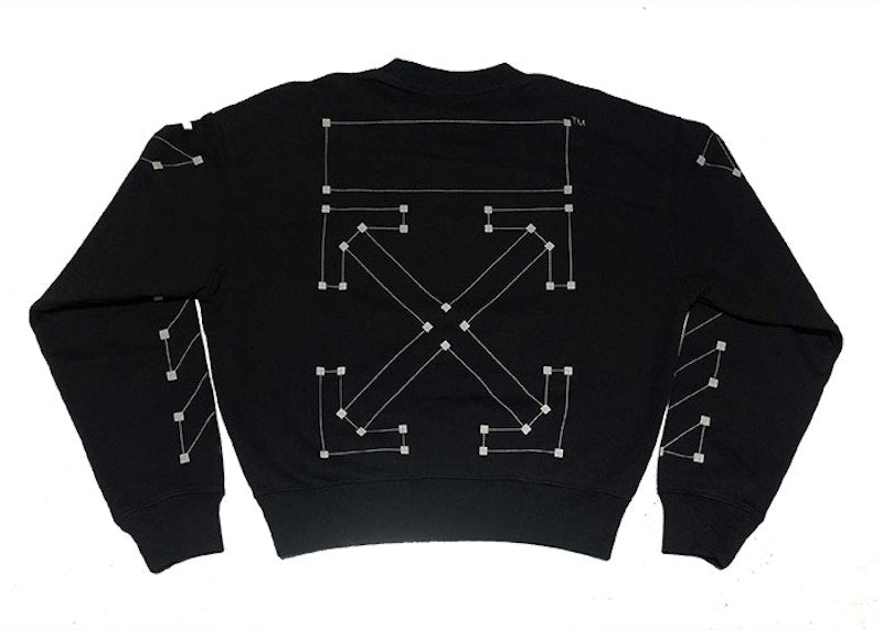OFF-WHITE Backbone Arrows Crewneck Black