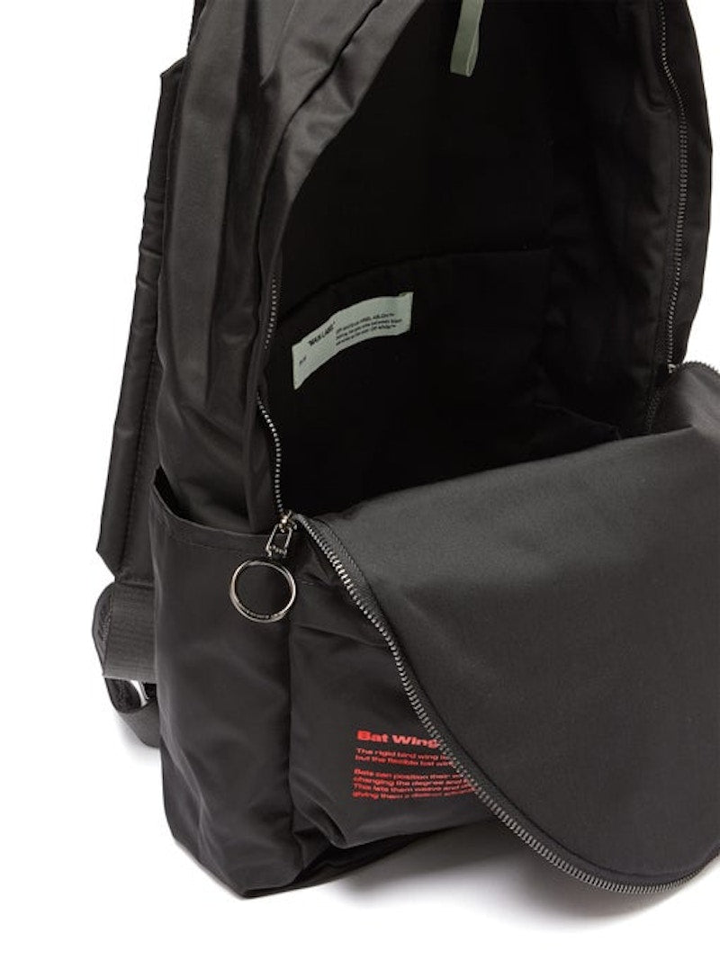 OFF-WHITE Backpack Bat Print Black Red