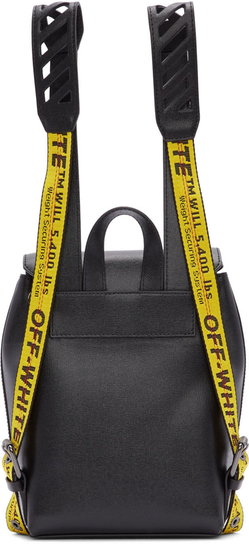 OFF-WHITE Backpack Diag Black White Yellow