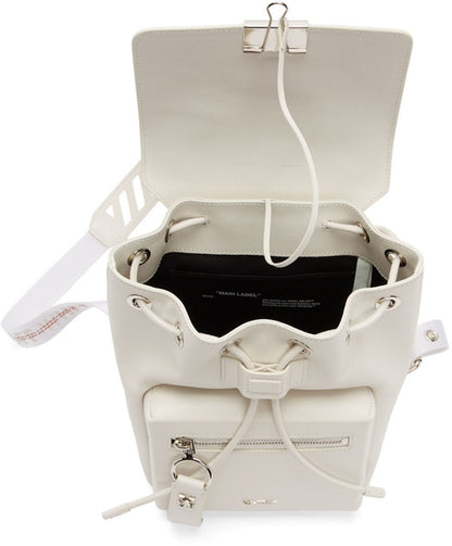 OFF-WHITE Backpack Diag Off White Black