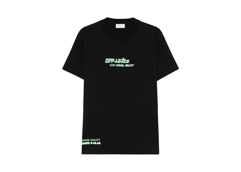 OFF-WHITE Barber Slim Ss T-shirt Black White