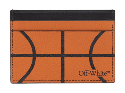OFF-WHITE Basketball Simple Card Case Orange