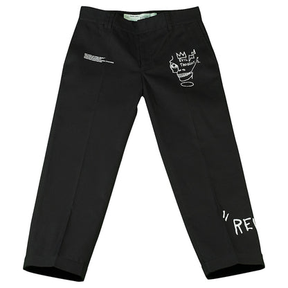 OFF-WHITE Basquiat Chino Pants Black/White