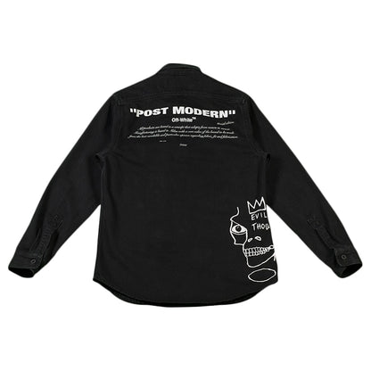 OFF-WHITE Basquiat Denim Shirt Black/White