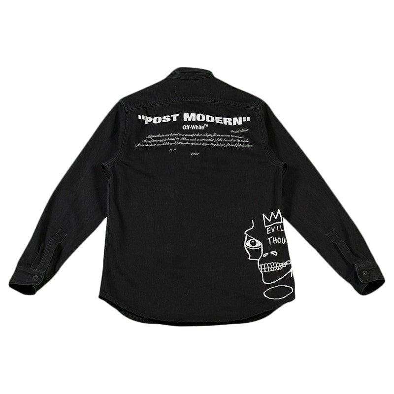 OFF-WHITE Basquiat Denim Shirt Black/White
