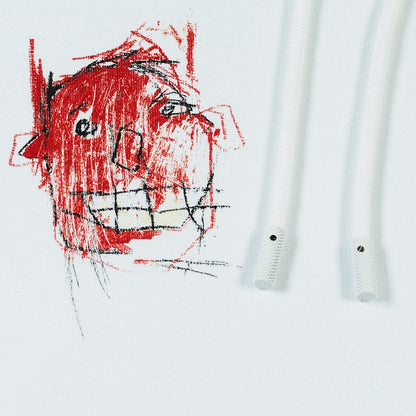 OFF-WHITE Basquiat Graphic Hoodie White/Black/Red