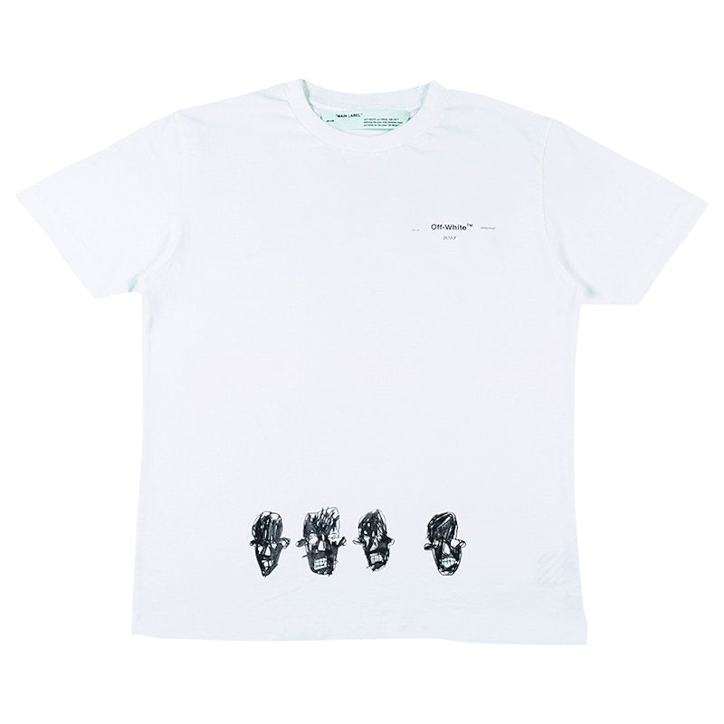 OFF-WHITE Basquiat Graphic T-shirt White/Multicolor