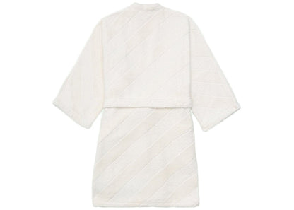 OFF-WHITE "Home" Bathrobe White/Ice Grey