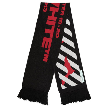 OFF-WHITE Bats Scarf Black/White/Red