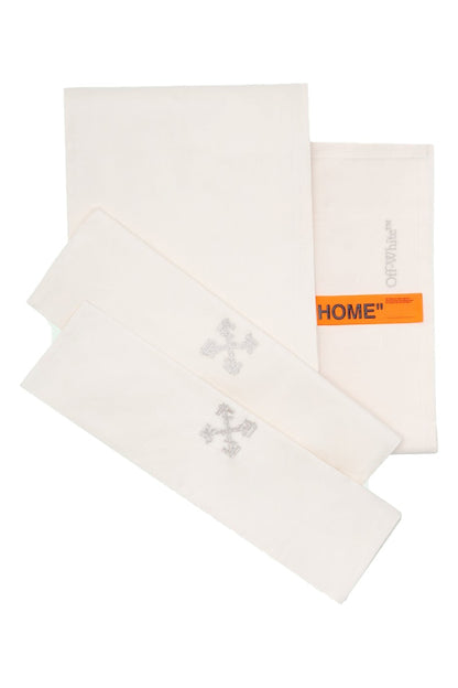 OFF-WHITE Bed Set White/White
