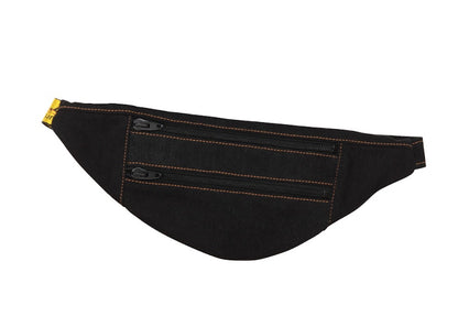 OFF-WHITE Belt Bag Denim Orange Stitching Vintage Black Yellow