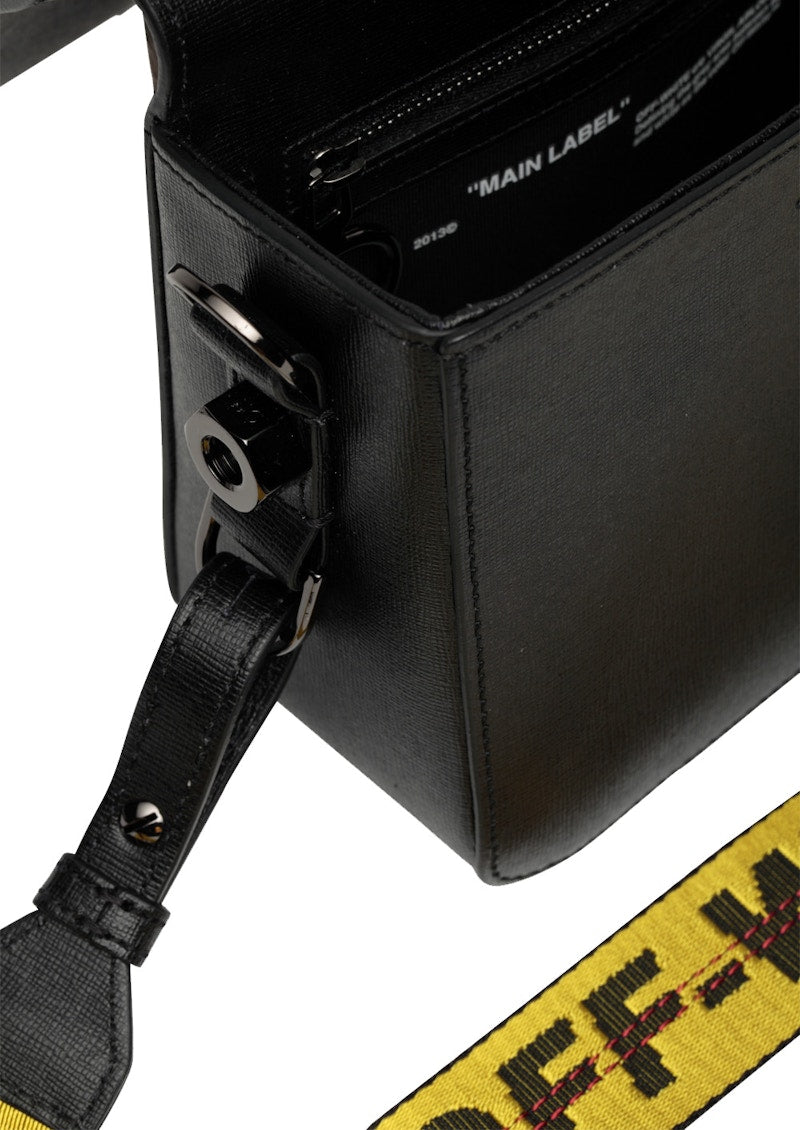 OFF-WHITE Binder Clip Bag Black Yellow