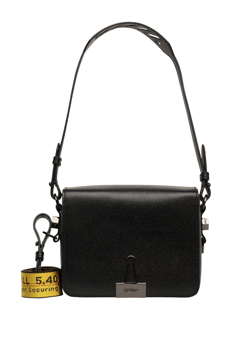 OFF-WHITE Binder Clip Bag Black Yellow