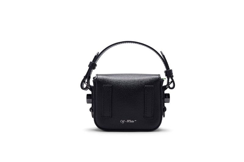 OFF-WHITE Binder Clip Bag Diag Baby Black White