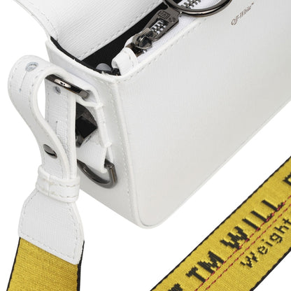 OFF-WHITE Binder Clip Bag Diag Mini White Black Yellow