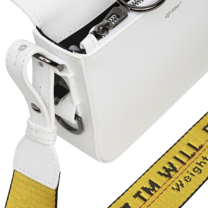OFF-WHITE Binder Clip Bag Diag Mini White Black Yellow