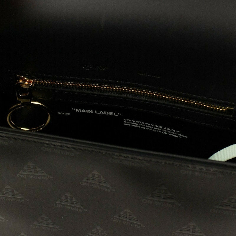 OFF-WHITE Binder Clip Bag Logo Black