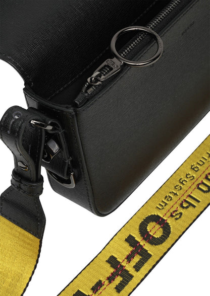 OFF-WHITE Binder Clip Bag Mini Black Yellow