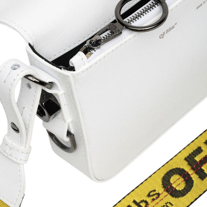 OFF-WHITE Binder Clip Bag Mini White Yellow