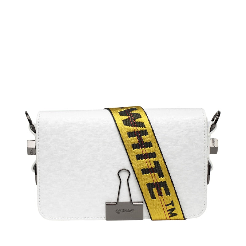 OFF-WHITE Binder Clip Bag Mini White Yellow
