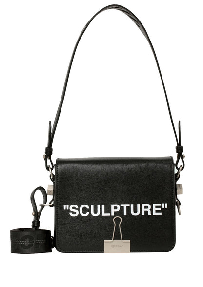 OFF-WHITE Binder Clip Bag Sculpture Black White