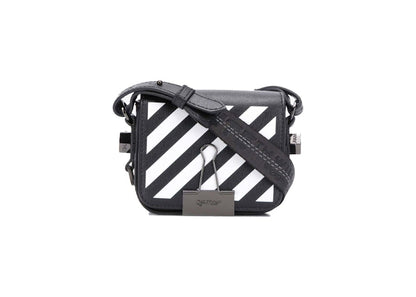 OFF-WHITE Binder Clip Bag Diag Baby Black White