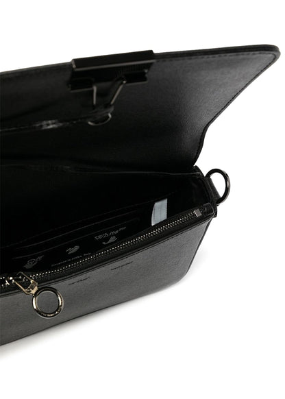 OFF-WHITE Binder Clip Shoulder Bag Black White Blue Pink