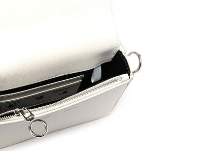OFF-WHITE Binder Clip Shoulder Bag White Black Blue Pink