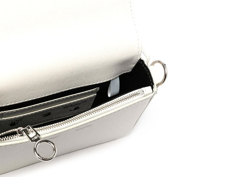 OFF-WHITE Binder Clip Shoulder Bag White Black Blue Pink