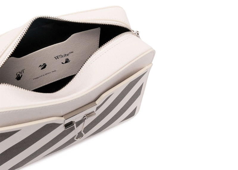 OFF-WHITE Binder Diag Camera Shoulder Bag SS22 White Black Yellow