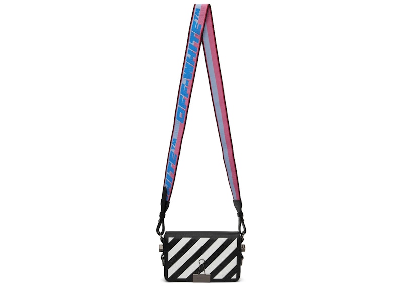OFF-WHITE Binder Mini Flap Bag Black/White
