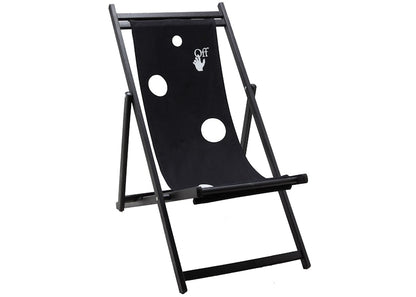 OFF-WHITE Black Deck Chair