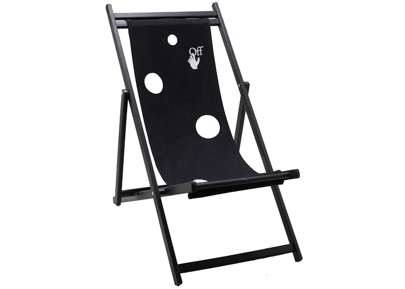 OFF-WHITE Black Deck Chair