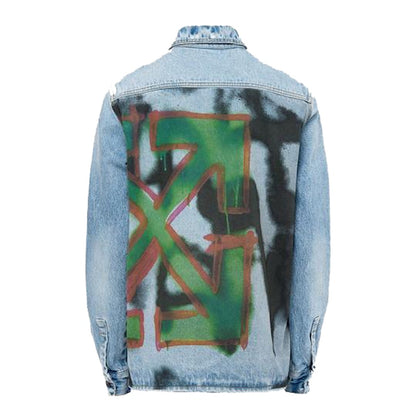 OFF-WHITE Bleached Denim Shirt Bleach/Multicolor
