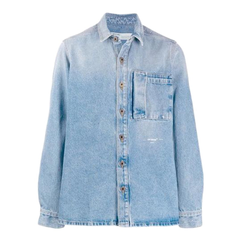 OFF-WHITE Bleached Denim Shirt Bleach/Multicolor