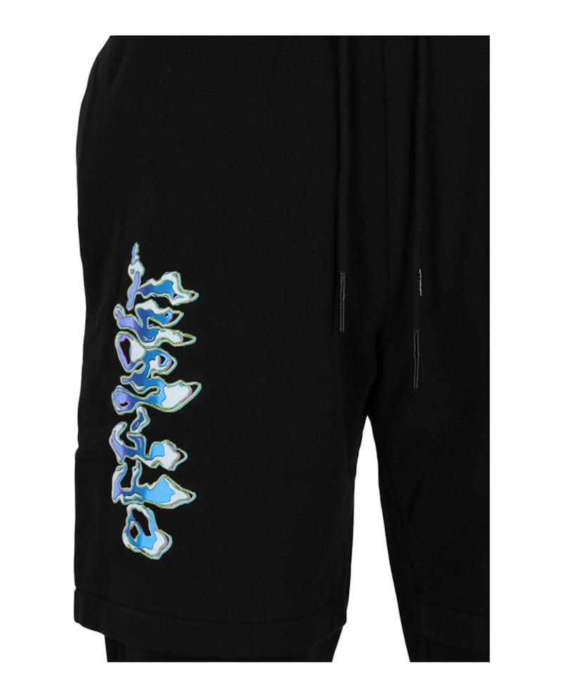 OFF-WHITE Blue 90's Liquid Double Sweatpants Black