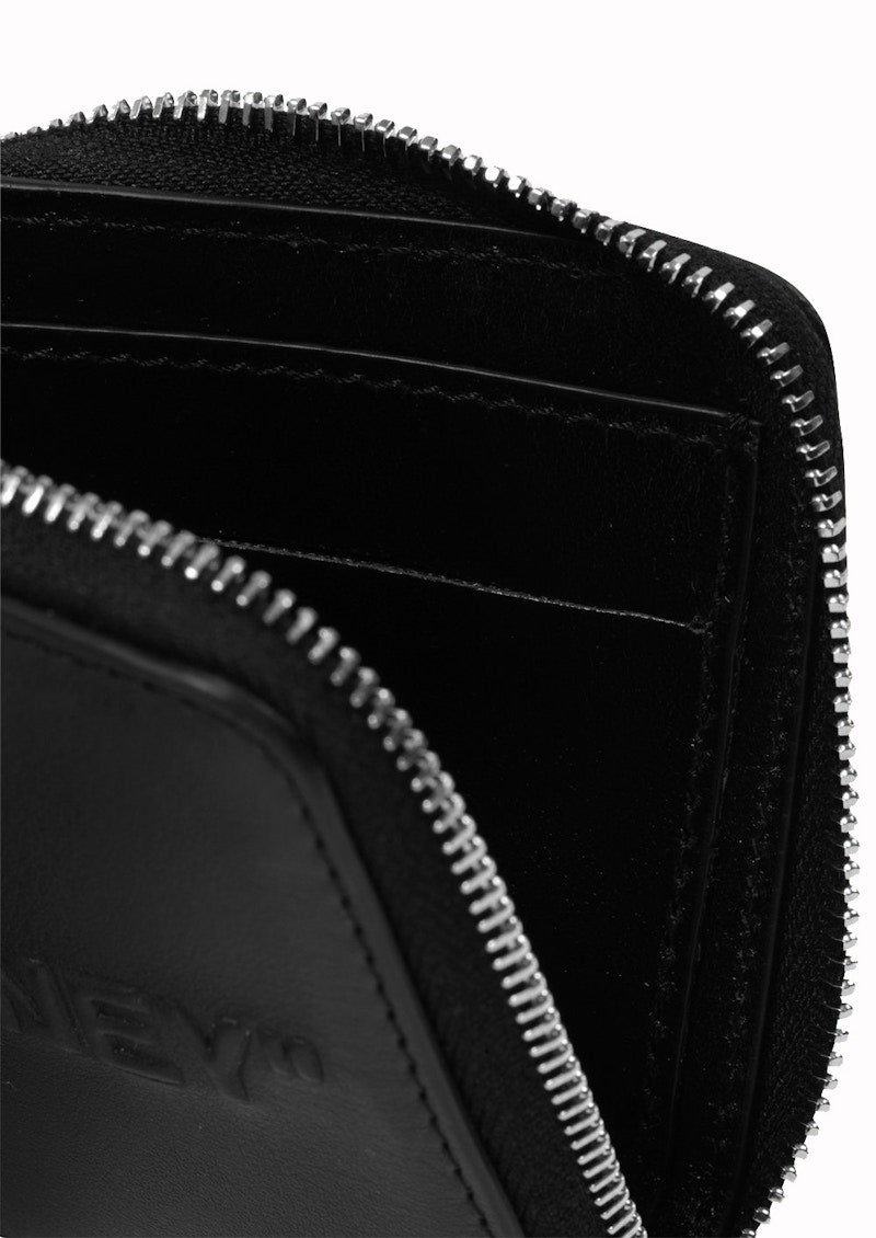 OFF-WHITE Bold Quote Chain Wallet "FOR MONEY" Black