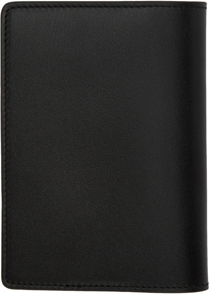 OFF-WHITE Bold Quote Passport Wallet "FOR PASSPORT" Black