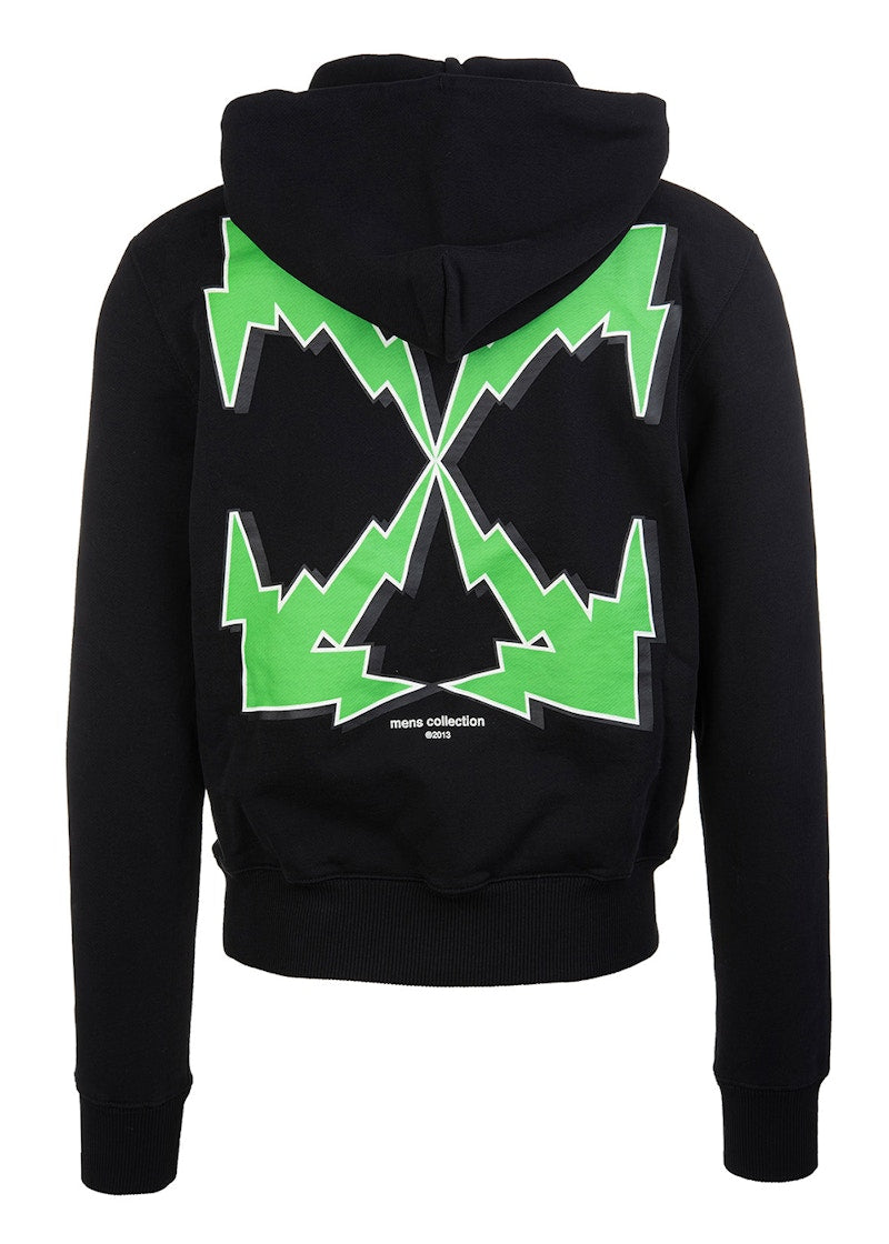 OFF-WHITE Bolt Arrows Hoodie Black