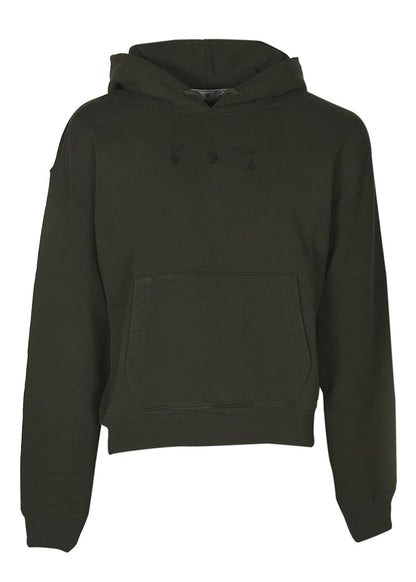 OFF-WHITE Bolt Arrows Hoodie Khaki