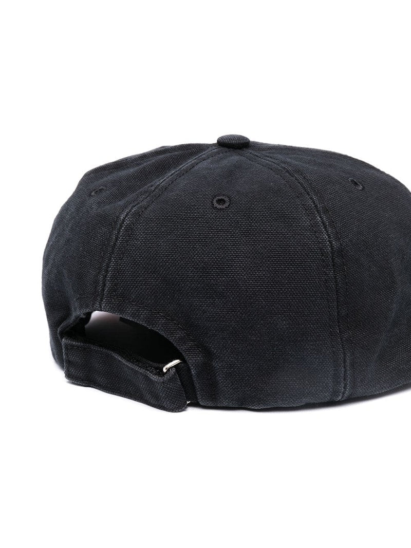 OFF-WHITE Bookish Logo Embroidered Baseball Cap Black/White