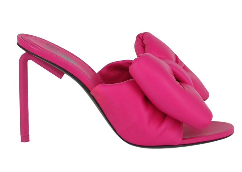 OFF-WHITE Bow High Allen Pointed Sandal Fuchsia (Women's)