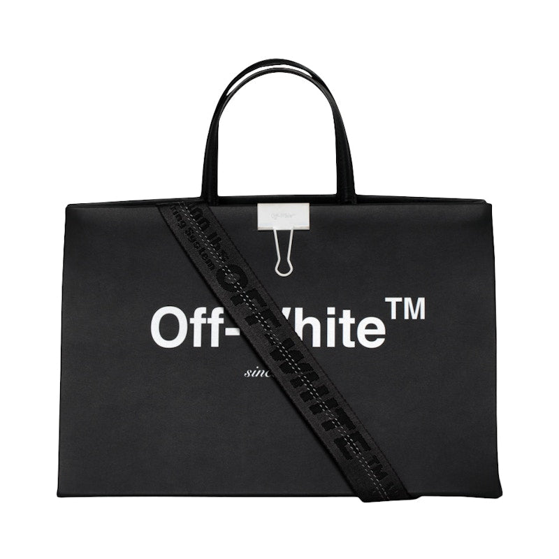 OFF-WHITE Box Bag Black White