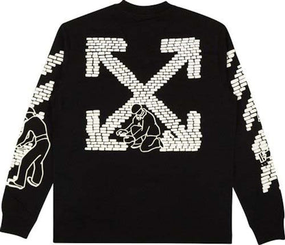 OFF-WHITE Bricks Skate L/S T-Shirt Black/White