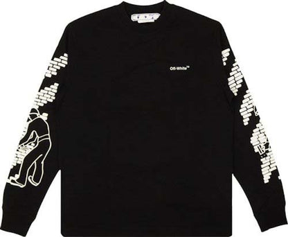 OFF-WHITE Bricks Skate L/S T-Shirt Black/White