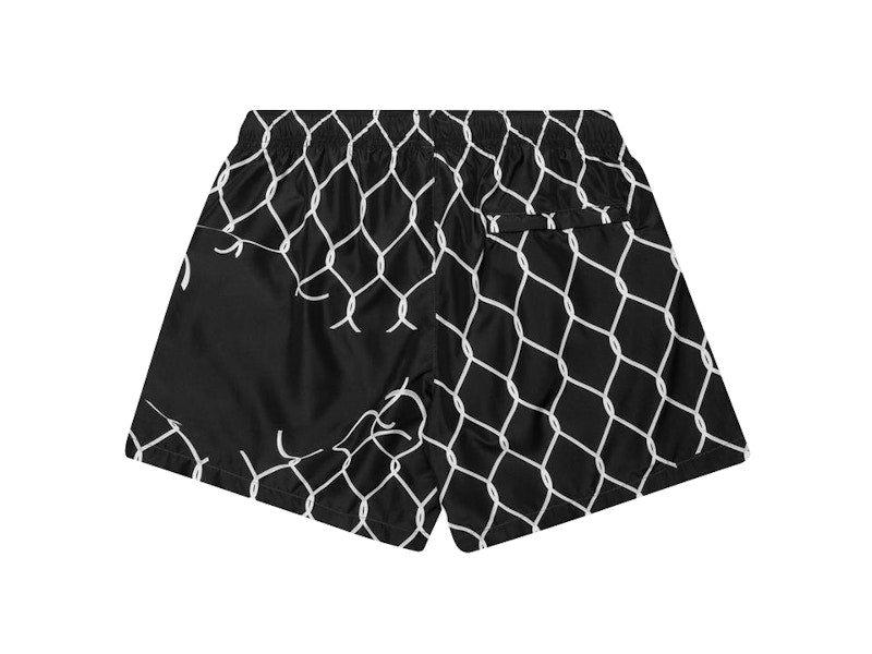 OFF-WHITE Broken Fence Swim Shorts Black/White