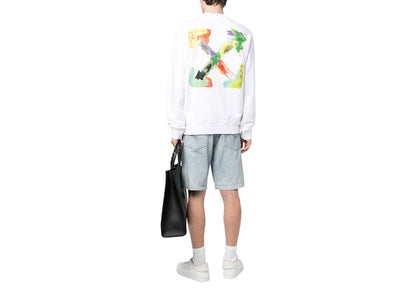 OFF-WHITE Brush Arrows Skate Crewneck White/Multi