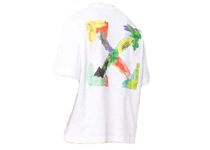 OFF-WHITE Brush Arrows White Oversized Tee White